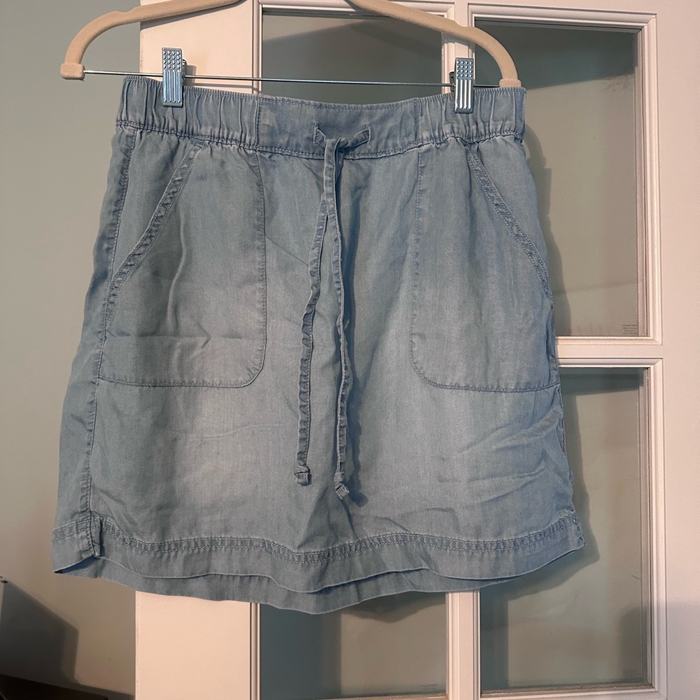 Soft denim skirt